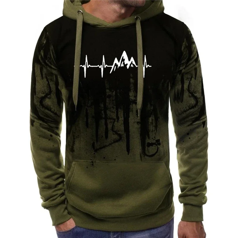 

Men's Hoodie Fashion Print Men's Leisure Sports Wear Hoodie Men's Warm Clothing Pullover