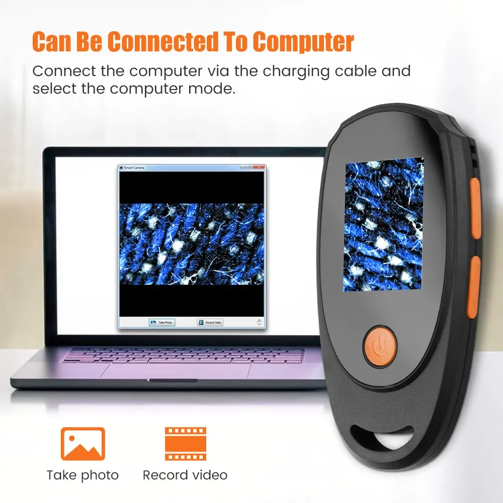 Dermatoscope Skin Analyzer Machine Digital Microscope Camera WiFi Wireless Electron Scalp Detection Pores Magnifier Facial