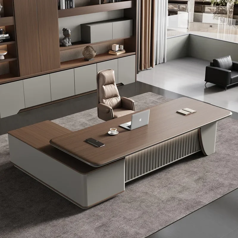 Modern Boss Table Simple General Manager Desk High End Small Supervisor President Office Furniture Table and Chair