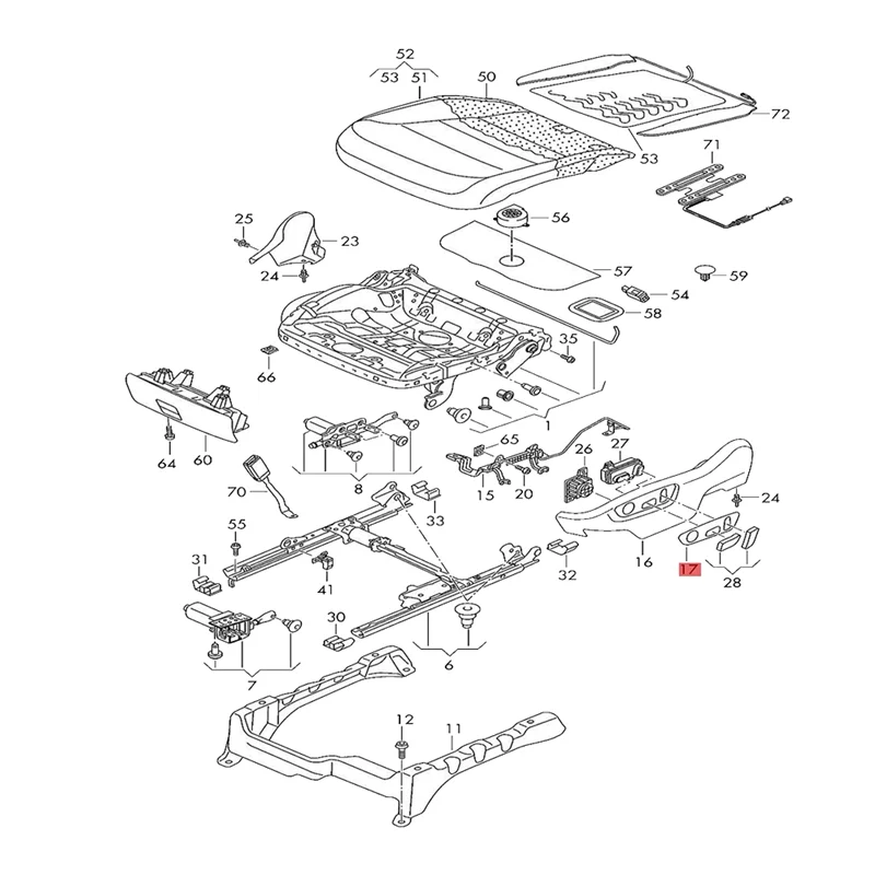 

Автомобильные аксессуары, кнопка переключения сиденья, рамка, накладка для Touareg 7P R Line