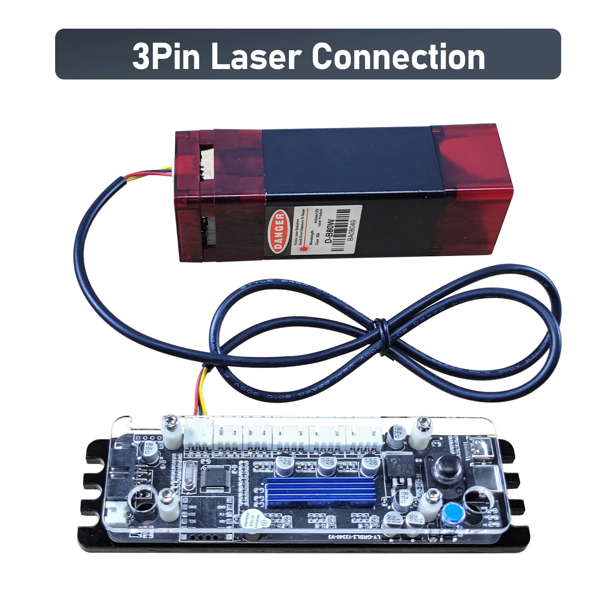 GRBL 2AXIS Controller Stepper Motor Driver 32BITS Laser Engraving Machine Control Board Support 80W Laser offline