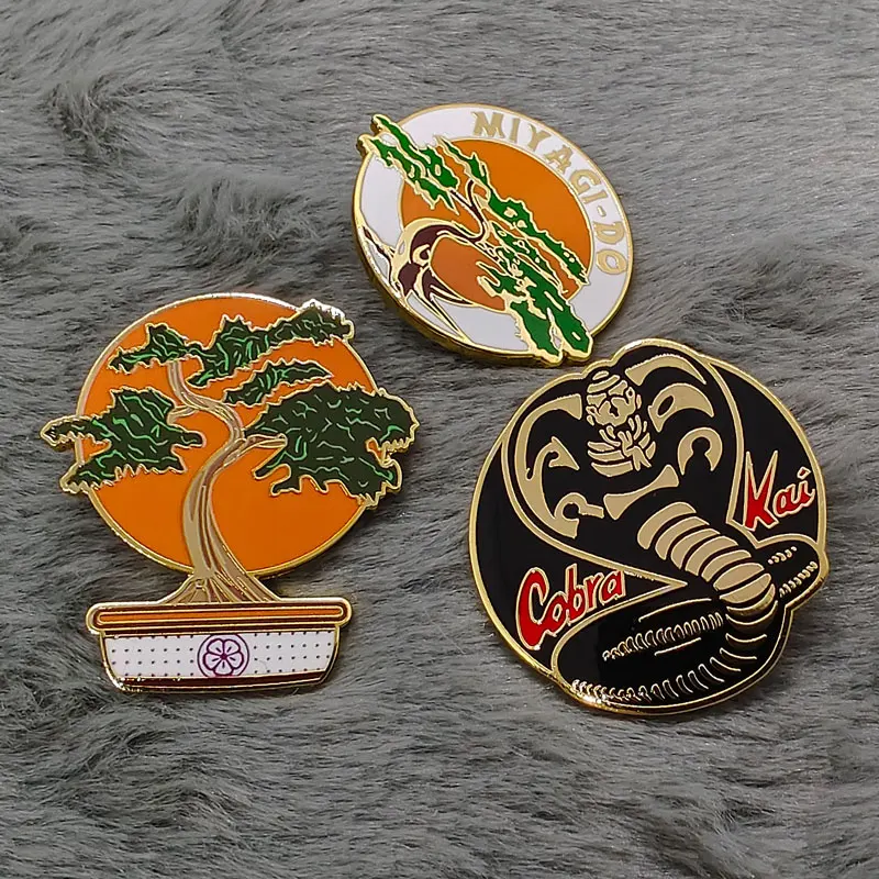 The Karate Cobra Kai Snake Enamel Pins Anime Snake Lapel Badge For Backpacks Accessories For Fashion Jewelry Brooches Fans Gifts