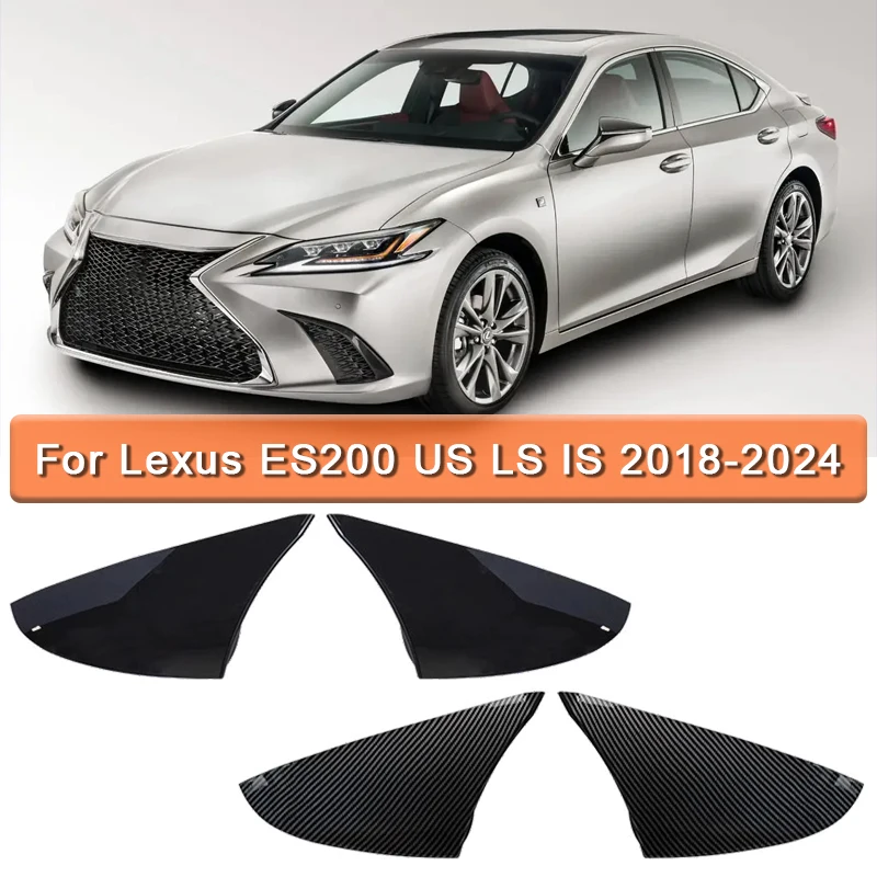 

For Lexus ES S300 IS350 IS500 2019 2020 2021 2022 2023 2024 Black Bright/Carbon Aspect Car Side Mirror Cover Wing Cover