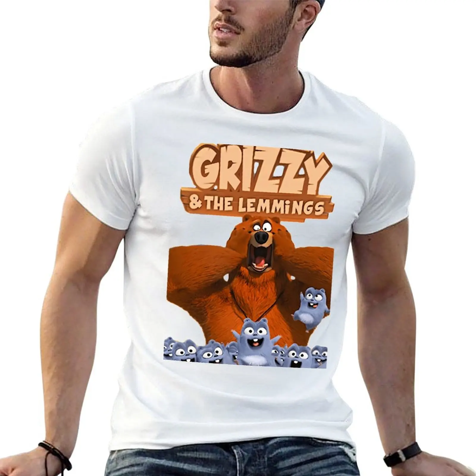 Grizzy And Lemmings Classic T-Shirt anime tshirt funny meme t-shirts mens funny t shirts