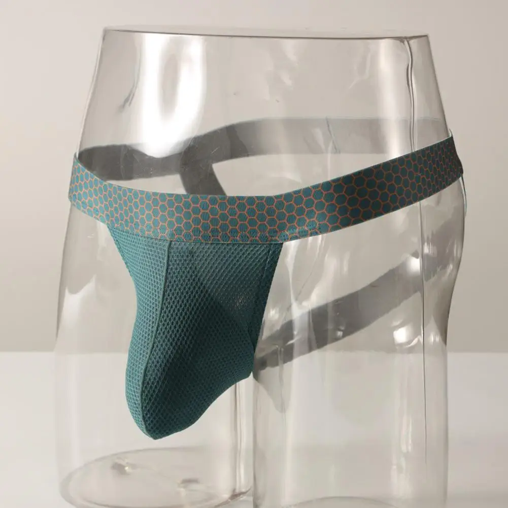 

Men Underwear Sexy Low Waist Men's Lingerie G-String Femboy Bulge Pouch Thong Wide Belt Quick Dry Briefs Summer Men's Panties