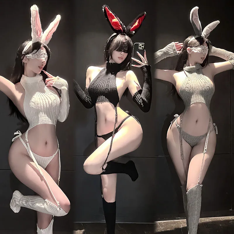 

Anime Cat Women Agents Combat Uniform Tight Jumpsuit Cosplay Sexy Turtleneck Sweater Bodysuit Bunny Girl Underwear Christmas