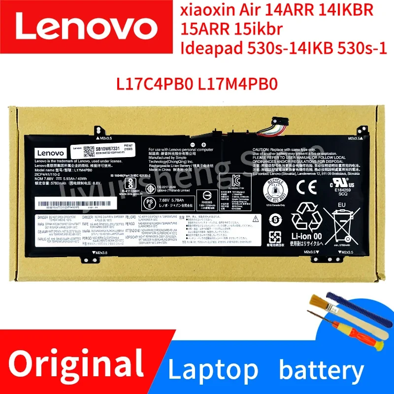 

Lenovo Flex 6-14IKB IdeaPad 530S-14ARR Yoga 530-14IKB XiaoXin Air 14IKBR Origin Laptop Battery L17C4PB0 L17M4PB0 L17C4PB2