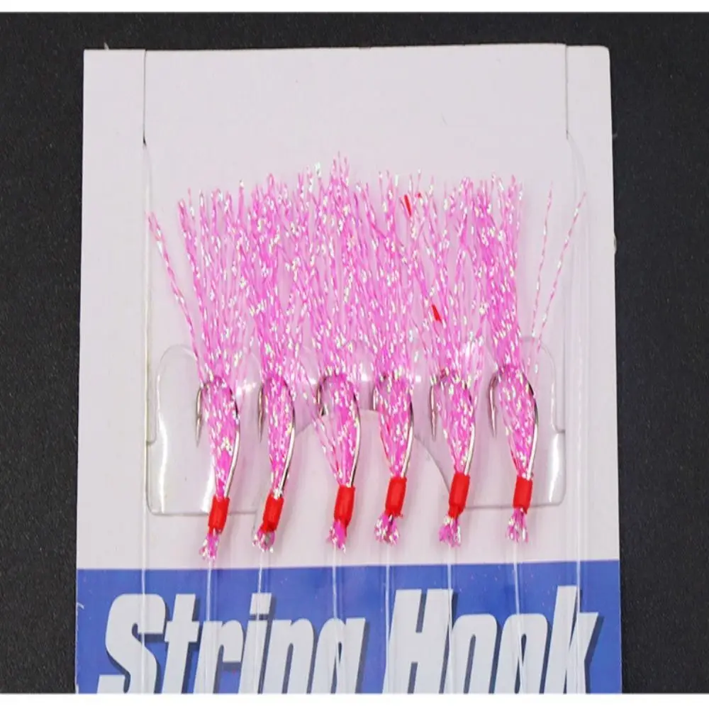 Cod Luminous Mackerel Feathers Fishing Hook Fishing Sabiki Rigs Treble Fishing Lures Freshwater Fishing Rigs Sea Fishing Tackle - Image 5