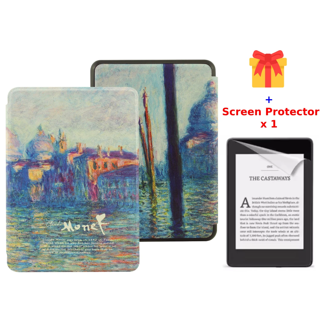 For Kindle Voyage Case 2014 NM460GZ PU Leather Cover Book Case