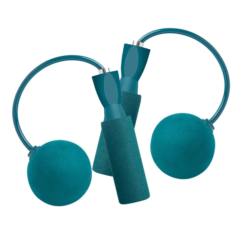 

New adult dual-purpose weighted skipping rope with ball indoor sports bearing children's cordless wire rope combination