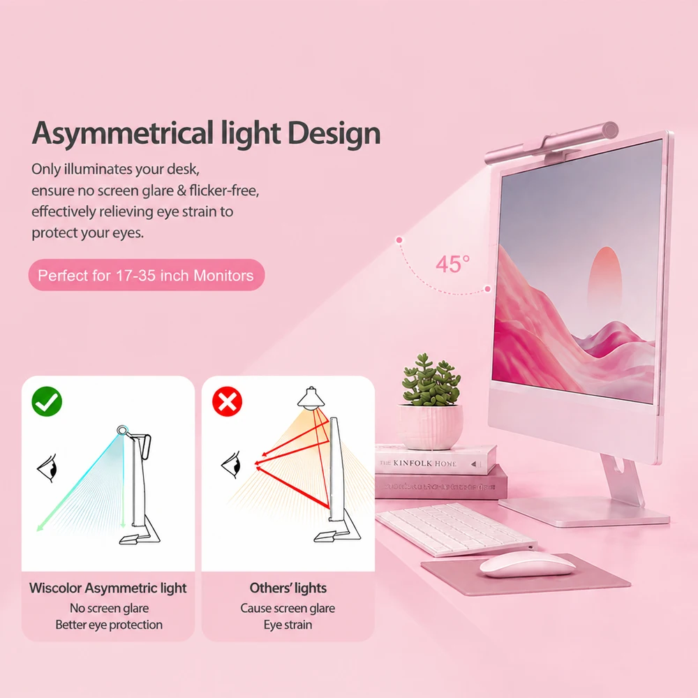 RGBIC Wifi Light Bar Monitor Smart Setup Lamp Screen Hanging Decoration LED Lights Lightbar Gamer PC Desk Monitor Accessories