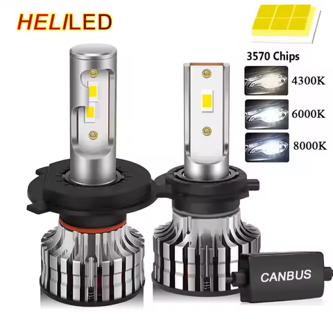 H7 H4 Led Canbus 110W 26000LM Headlight H1 H8 H9 H11 9005 Hb3 Hb4 9012 H13 9007 Led Bulb 12V 4300K 6000K Turbo Lamp For Car