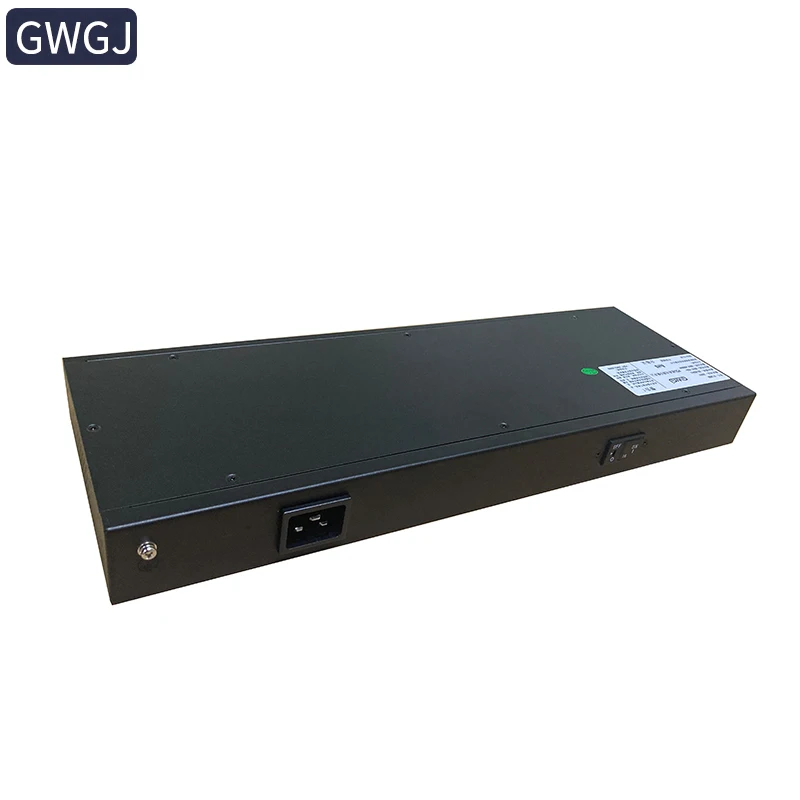 1U Rack Type 16A Input 12-bit C13 Output Circuit Breaker Steel Plate Body PDU Power Distribution Unit