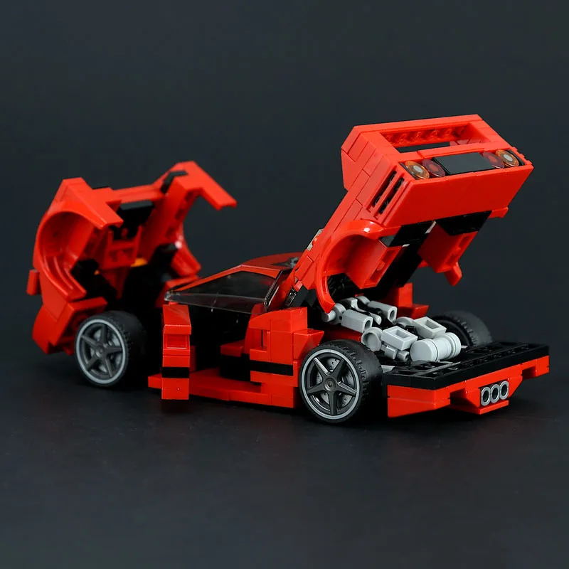 

MOC-232779 Classic New Sports Iconic Red Supercar Racing Building Block Model, 372Pieces, Boys' and Children's Birthday Toy Gift
