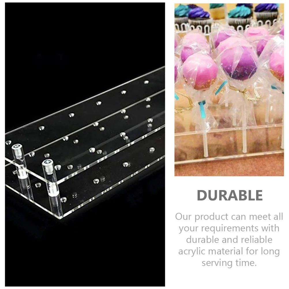 

1Pcs Lollipop Storage Rack Acrylic 21 Holes Smooth Edges for Supermarket Display Rack Lollipop Acrylic Shelf