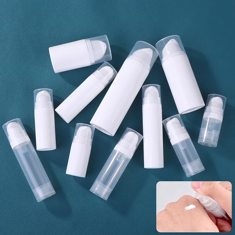 Mini bouteille à presse sous vide Portable de 5 à 50ml, rechargeable, cosmétiques de maquillage pour crème, Gel, hydratants, bouteilles de Lotion liquide