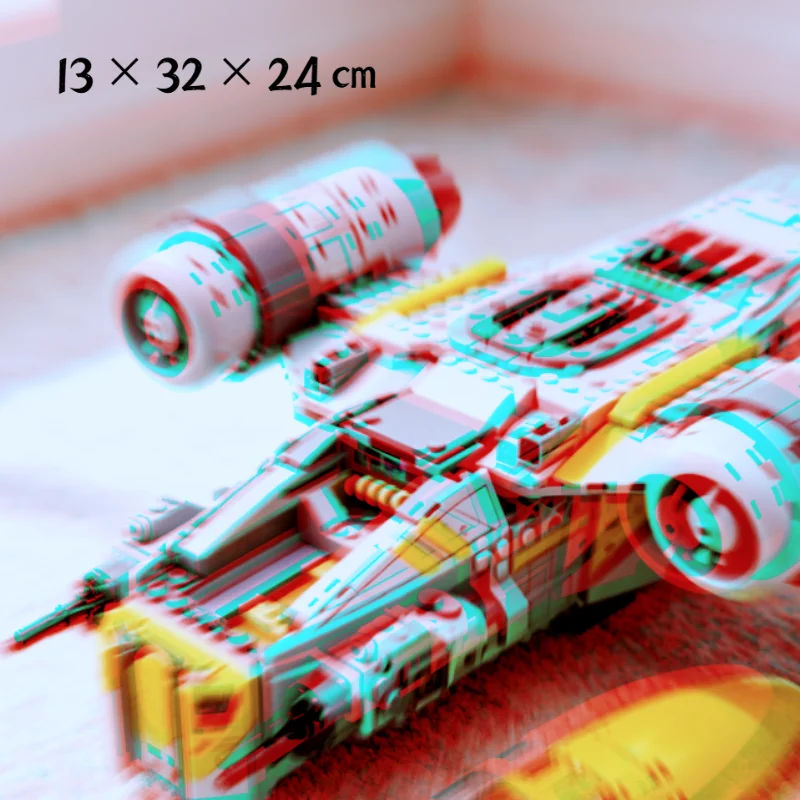 In Stock Ornament Construction Toys 930PCS Interstellar Conflict Iconic Ship Building Blocks for Friends Birthday Party Gifts