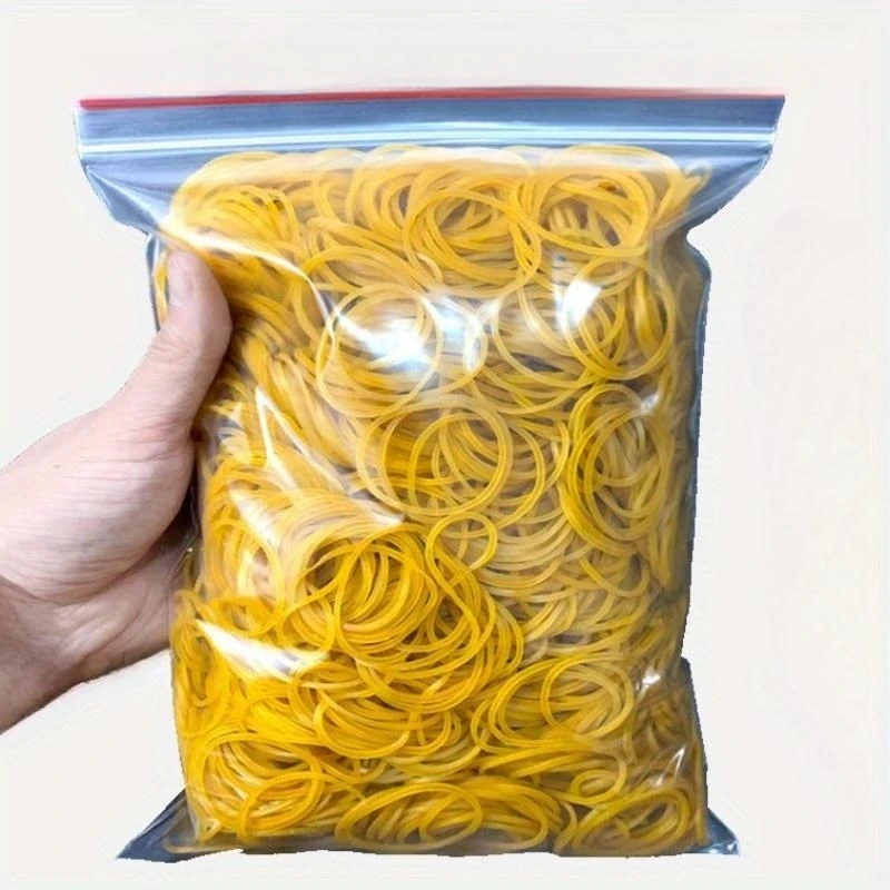 

Solid Color Elastic Rubber Band, 100pcs Durable Band, Multi-purpose Rubber Band for Office & School & Home Organization