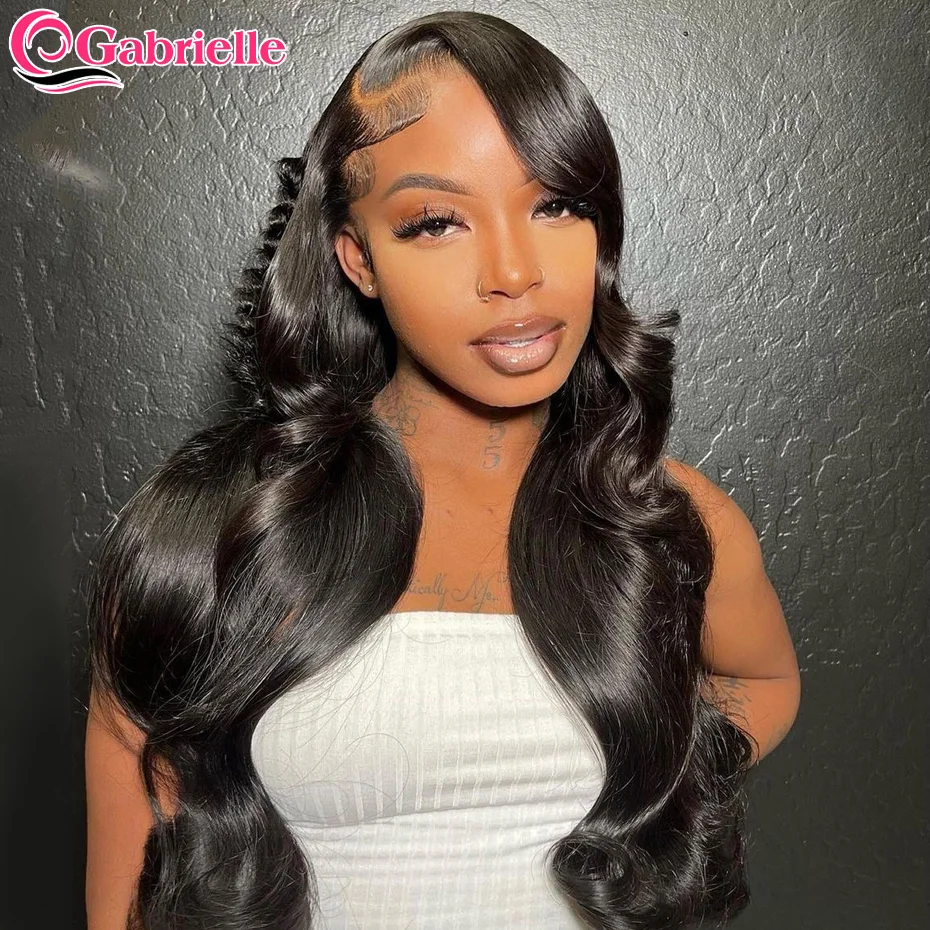 Brazilian Body Wave 13x6 360 HD Lace Frontal Wig Glueless 13x4 Lace Front Human Hair Wigs 4x4 Closure Wig 30 32 Inch Gabrielle