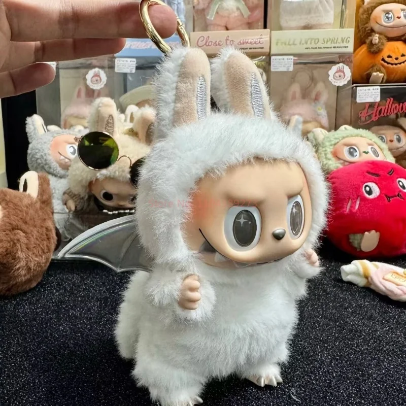 Llegada monstruo Labubu Zimomo Ángel cambio creativo muñeca Diy figura vinilo colgante muñeca modelo juguete réplica juguete regalos de cumpleaños