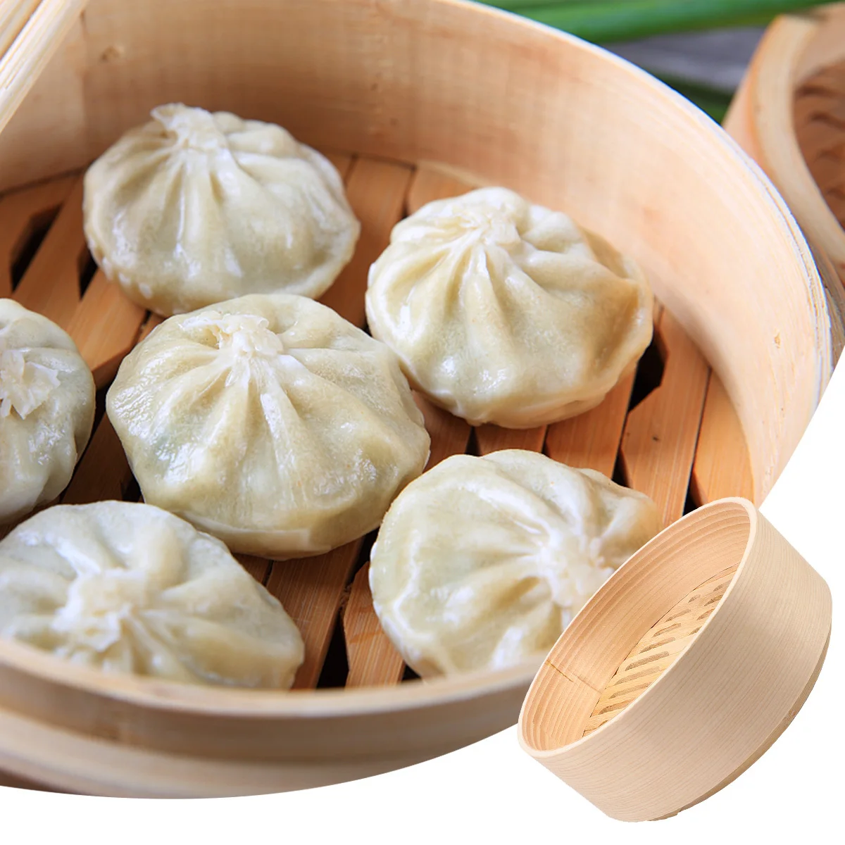 

21 см белая сосна, бамбуковая корзина для пароварки, материал для домашней кухни, пароварка для приготовления пищи, вентиляционное отверстие для булочек Dim Sum