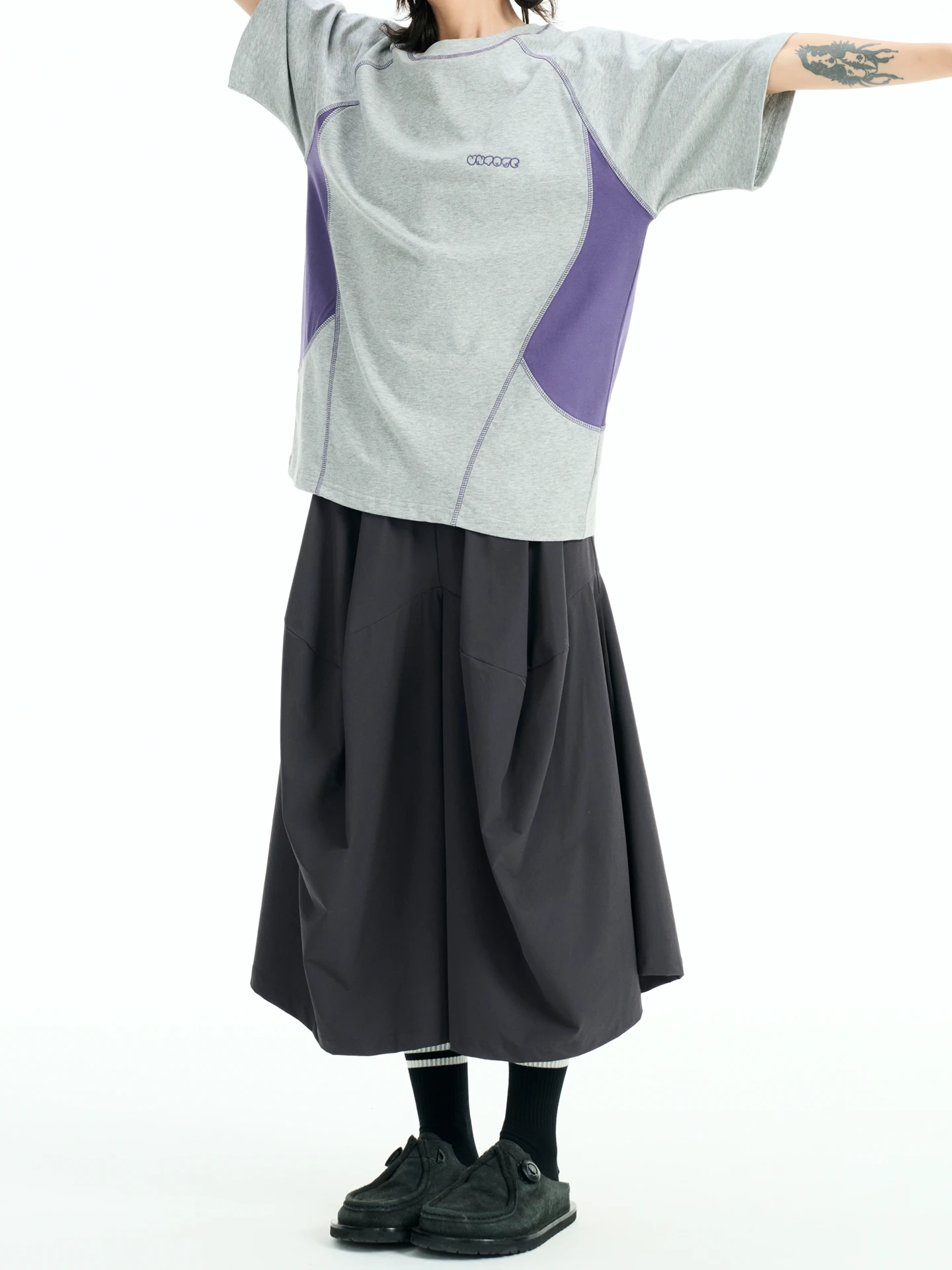 

Quick Dry Outdoor Workwear Loose Sports Half-length Lantern Skirt Pants Pumpkin Flower Bud Elastic Waist Eighteen Pants