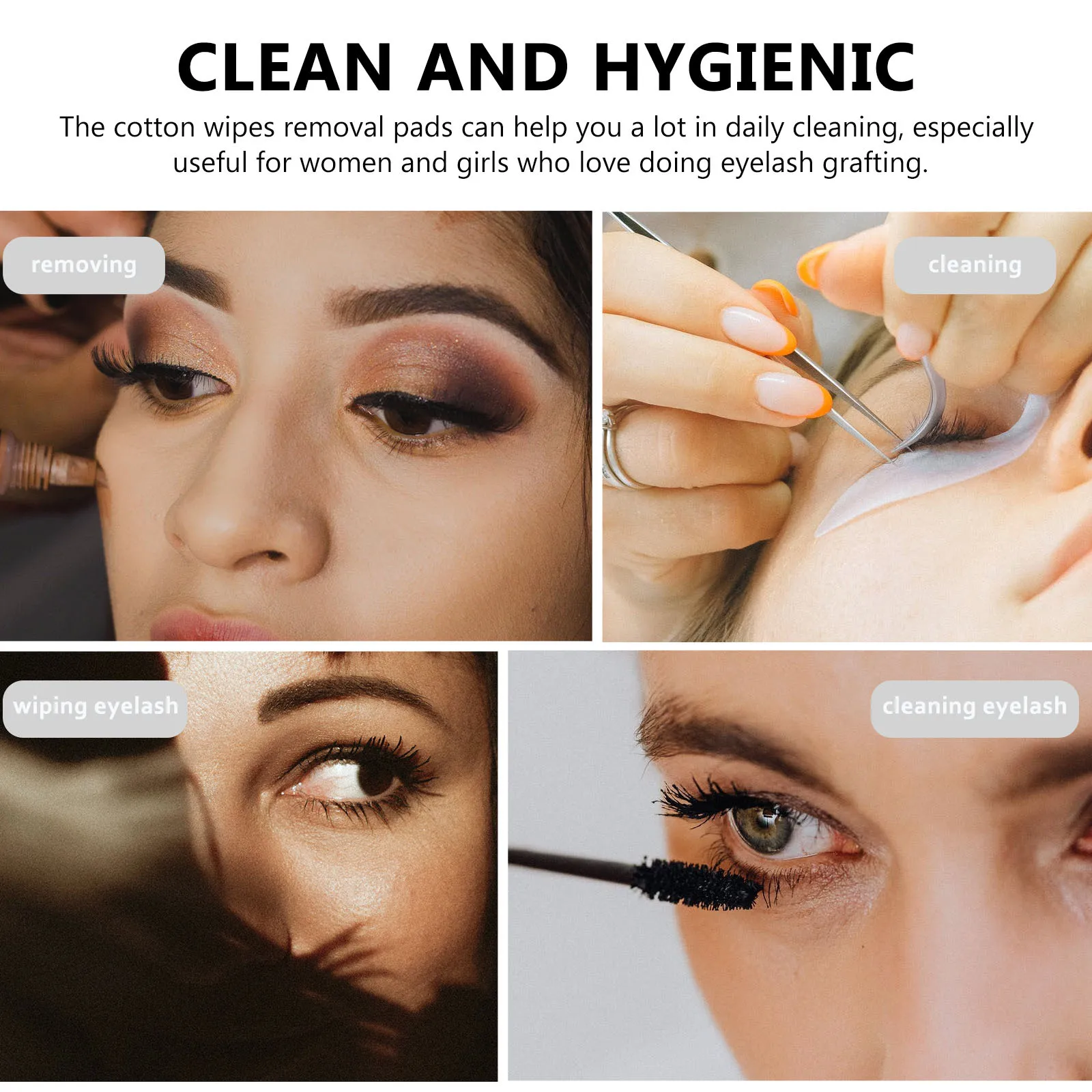 600 個接着剤クレンジングパッドまつげエクステンションワイプ綿生地除去シート接着剤ボトルクリーニングツールまつげエクステンション
