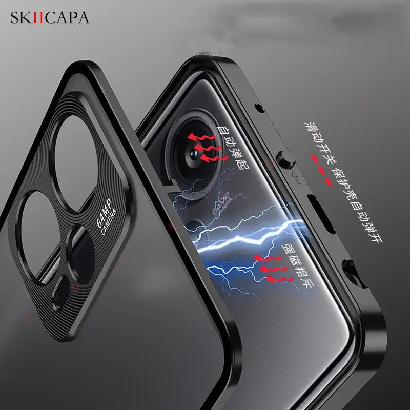 For Xiaomi Poco F5 Pro Tempered Glass Phone Case For Poco X5Pro Aluminium Alloy Bumper Slim Shockproof Lens Protection Cover