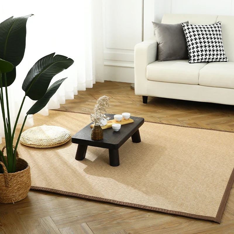 Chinese style bamboo woven carpet