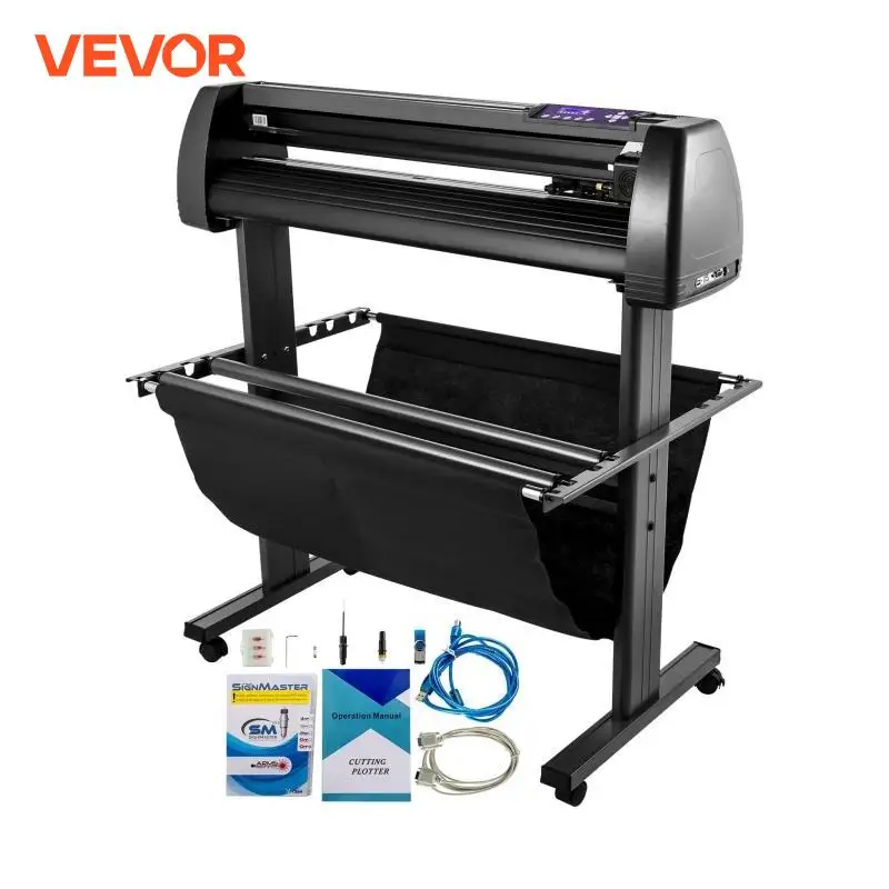 VEVOR  28-Inch Vinyl Cutter Plotter Machine Cutting Printer with Pen Holder USB Offline Triple Ports to Connect for Manual DIY