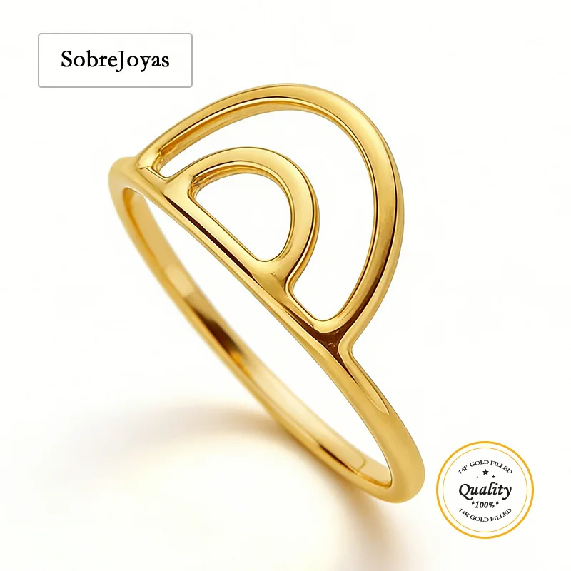 

14K Gold Filled 6.2mm Double Arch Ring Boho Minimalist Knuckle Ring Gold Jewelry Accessories for Women Rings