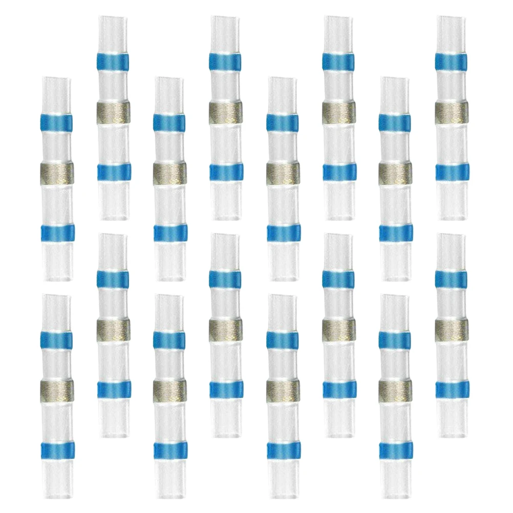 

100 Pcs Water Proof Wire Terminal Butt Tin Welding Sealing Connector Crimp and Connectors