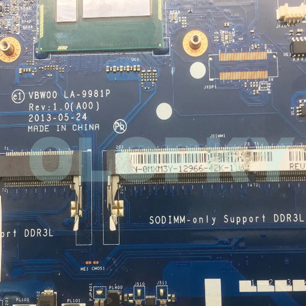 

Материнская плата LA-9981P с процессором i5-4200U/i7-4500U для ноутбуков Dell Inspiron 15R 3537 5537, видеокарта HD8670M, DDR3