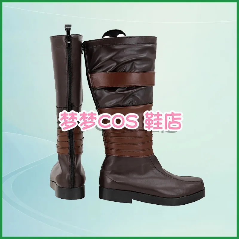 Din Djarin Cosplay Shoes Boots Fantasy Battle Adult Men Halloween Christmas Party Disguise Roleplay Shoes