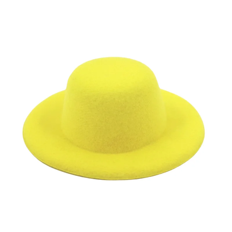 For Labubu Doll Clothes Accessories Flat-Top Hat Formal Hat 15-17Cm Pop Plush Doll Hat Idol Star Dolls Accessories Birthday Gift
