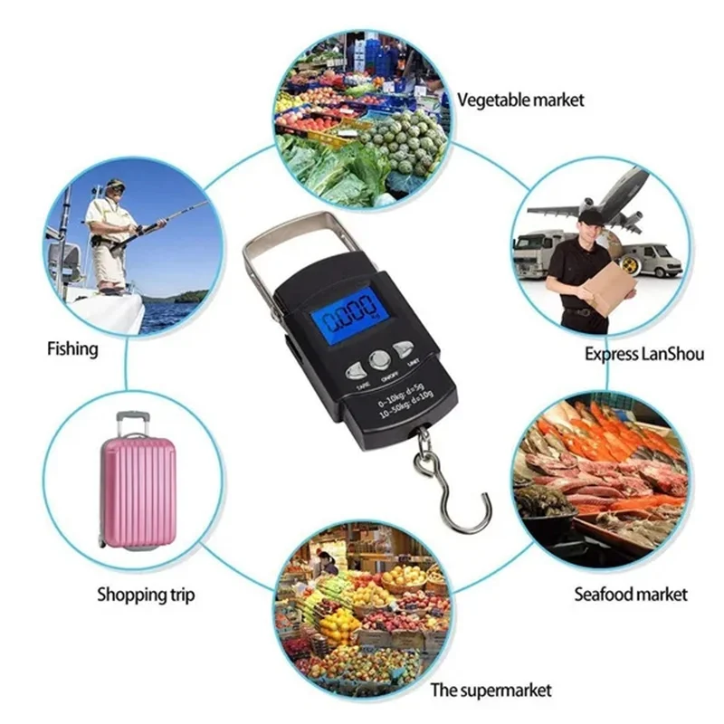 Hand Lcd Electronic Digital Scale Travel Fish Luggage Hanging Hook Weight Gorelax Libra Mini Pocket Digital Travel Suitcase