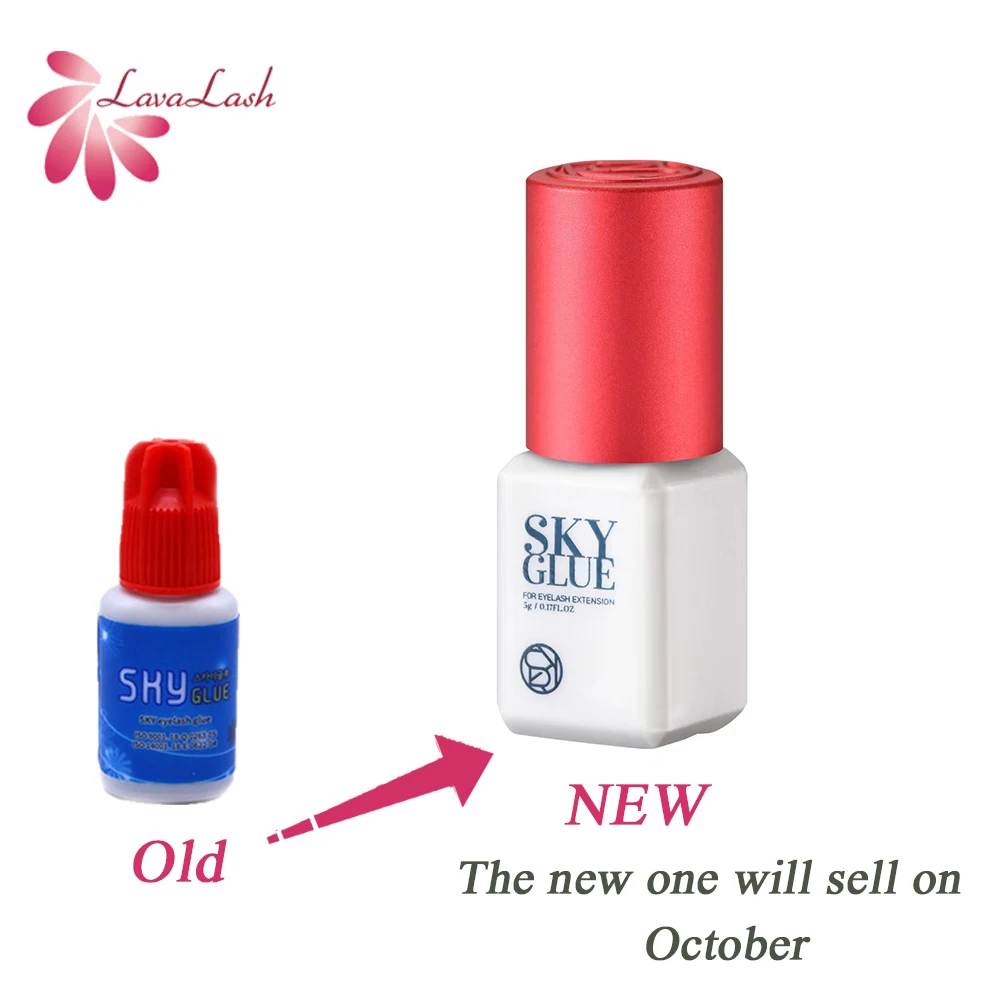 Korea Sky Glue S+ 1s Fast Dry Strong Eyelash Extension Glue 5ml Retention 6-7 Weeks No Irritation False Lash Adhesive