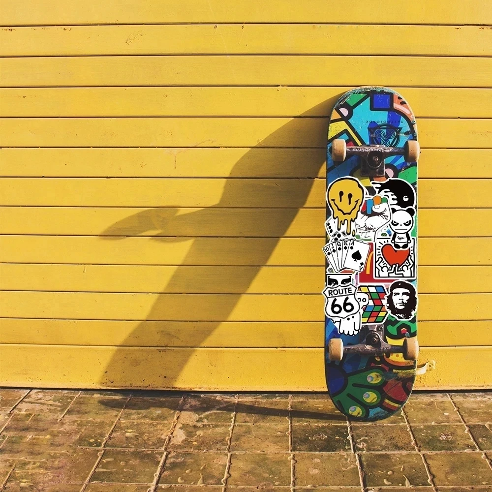 10/25/50pcs coole Modemarke Logo Graffiti Aufkleber Ästhetik Dekoration Gepäck Motorräder Helm Skateboard Aufkleber Spielzeug