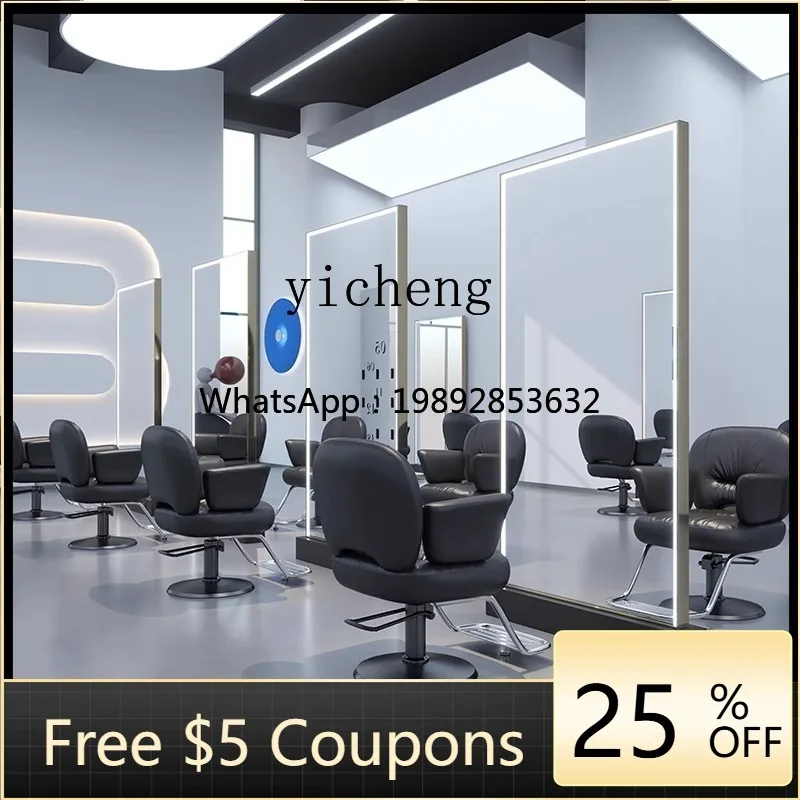 XJ-1   Internet hair salon mirror table floor-to-ceiling hair cutting high-end double-sided  perm and dye mirror table against