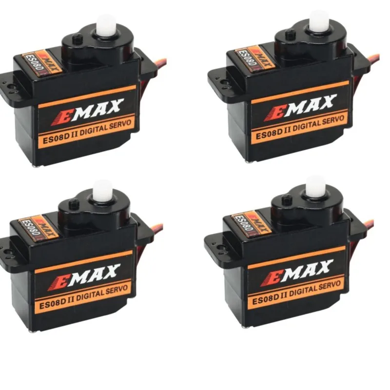 

4 шт./лот EMAX ES08DII 9 г пластиковый цифровой микро сервопривод для радиоуправляемого вертолета самолета RC Quadcopter Robot