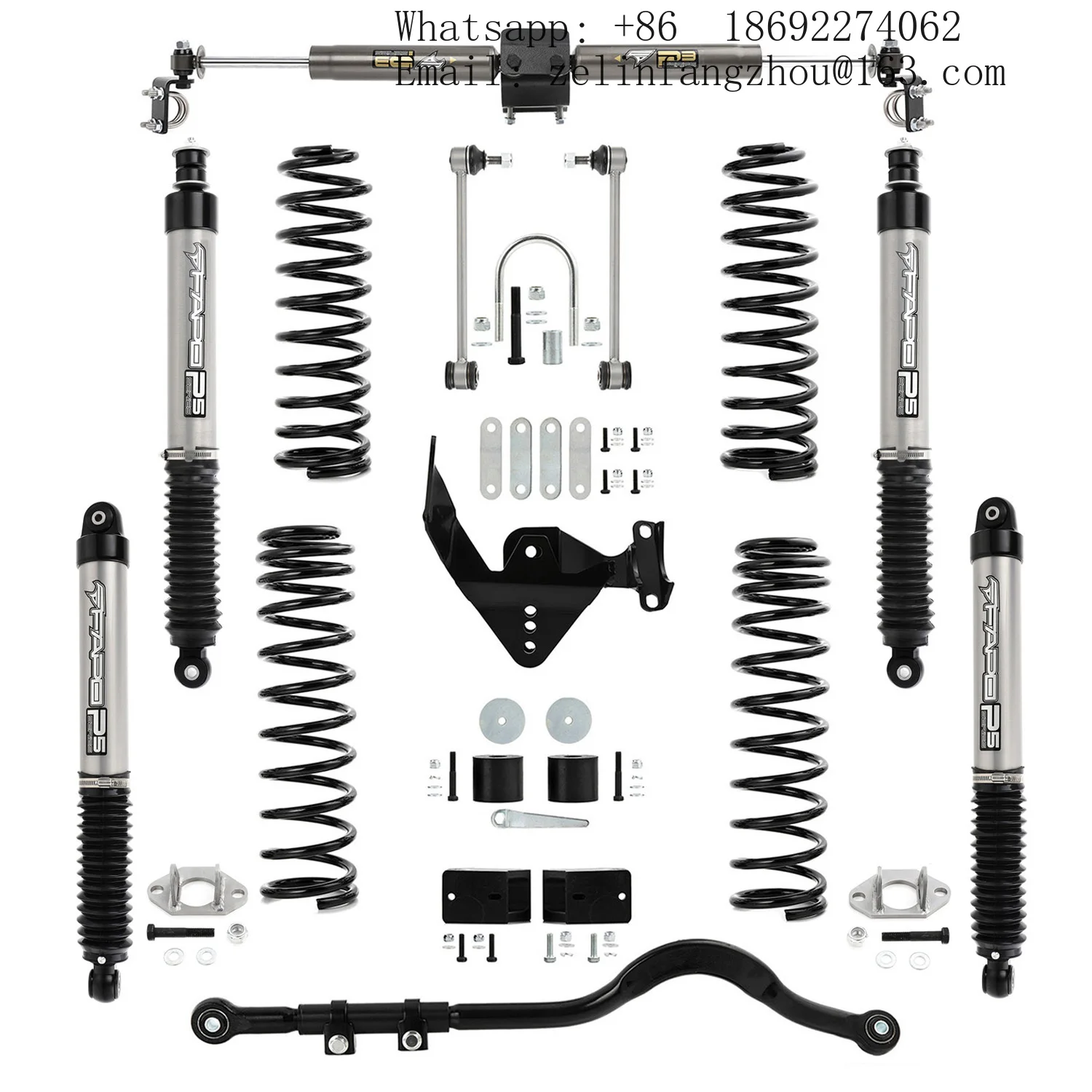 FAPO 4x4 Offroad Shock Absorber Coilover Suspension Coil Spring 2.5