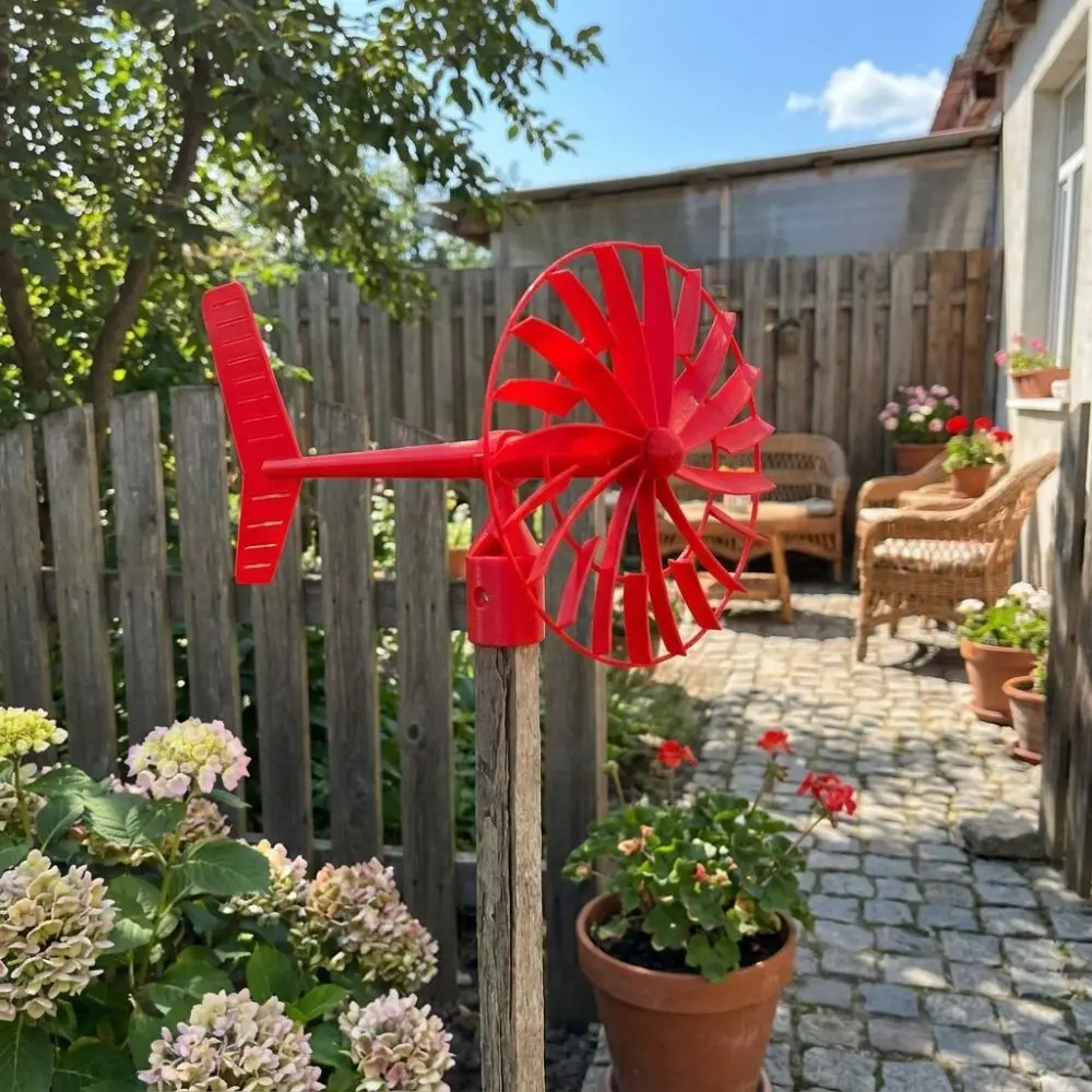 3D Printed Garden Wind Spinner Plastic Waterproof Lawn Wind Sculpture Wind Stable Weather Resistant Outdoor Wind Vane Decor