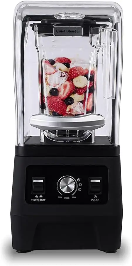 

Professional Commercial Quiet Blender, Quiet Shield Blender for Shakes and Smoothies,Noise Reduction blender with Shield