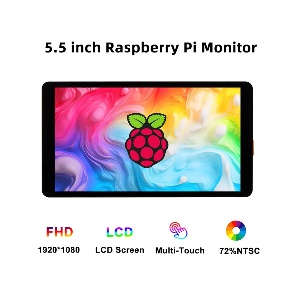 Wisecoco 5.5 Inch 1920x1080 Capacitive Touch Screen High Brightness Landscape All-in-one TFT LCD Display - view 4