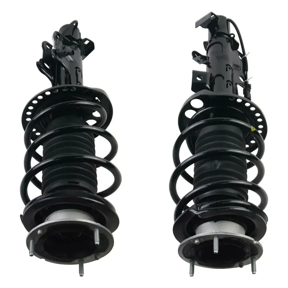 Pair Left+Right Front Shock Absorber Assys for Cadillac CTS w/ Electric 2014-20