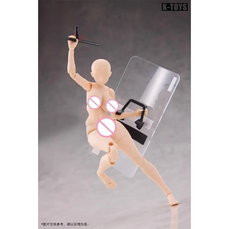 【2025 Q4】 K-TOYS KT02 Superflexibles Mädchen-Gelenk-Manga-Stil im Maßstab 1:12, voller Körper, 6'' weibliches Action-Figur-Puppenmodell