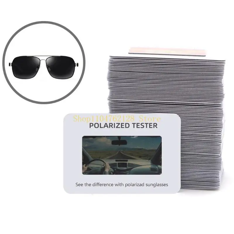Polarized Sunglasses Tester, Glasses Test Card, Optical Check Paper 100 Pieces, 6x4cm best sale