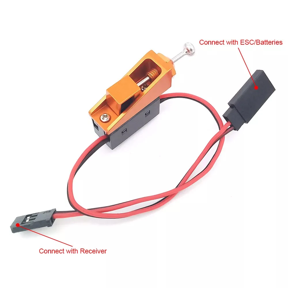 Interruttore ON/OFF del ricevitore modello RC con supporto per scatola di accessori per auto per barche RC