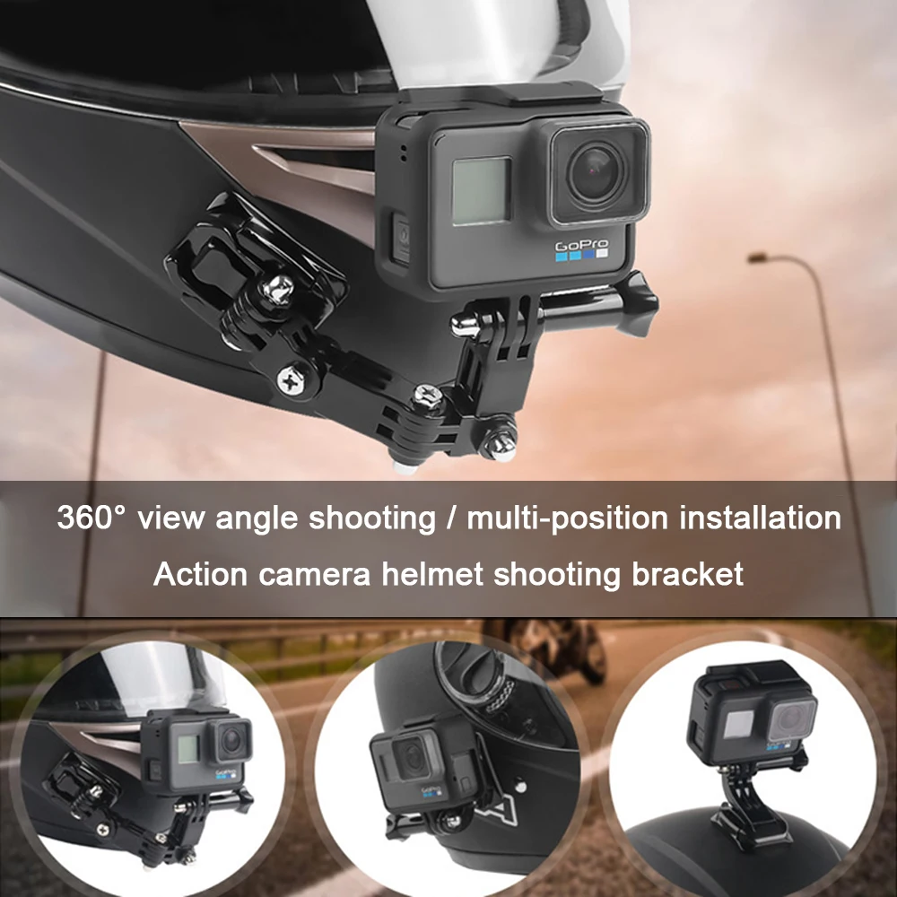 Helmet sports camera bracket records the first angle of view For yamaha r6 2007 fazer 250 xj 600 r15 fz6 pw50 yzf 250 aerox 50