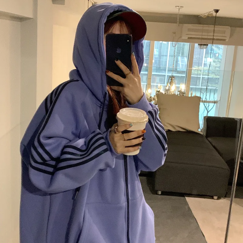 Woman ClothingWomen'S Casual Loose Fit Sweater, Warm Hoodie, Versatile Coat, Top, Baseball, Autumn, Winter, New, Fashion, 2024